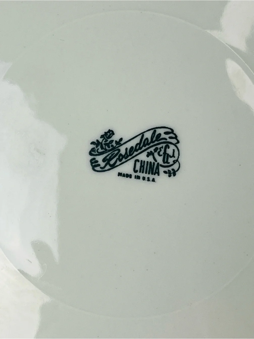 Vintage Rosedale China Gold Encrusted Laurel Leaf Greek Key 11